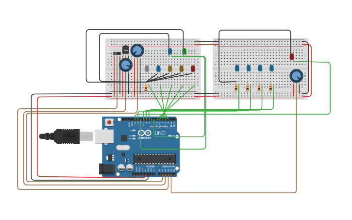 Circuit design Projet Four | Tinkercad