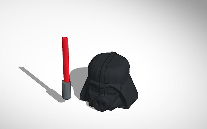 3d Design Darth Vader Angry Birds Star Wars Tinkercad