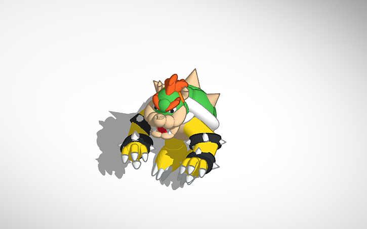 Bowser and Bowser Jr 3D model 3D printable