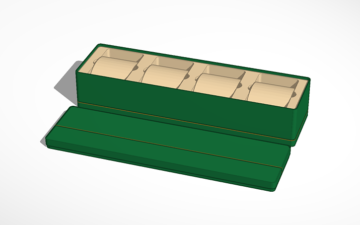 3D design Watch box 4 watches - Tinkercad