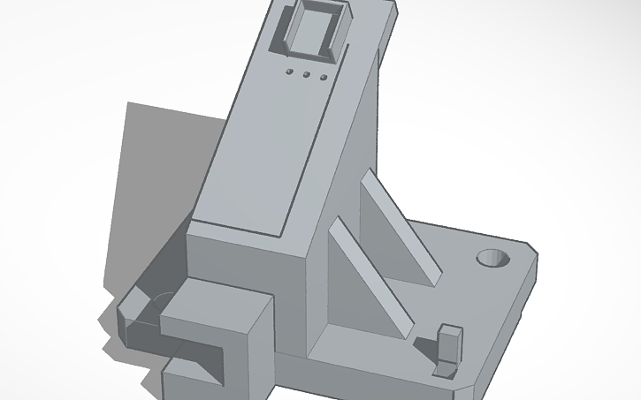 3D design Fanatec CSL Pedals Hall Sensor Mount - Tinkercad