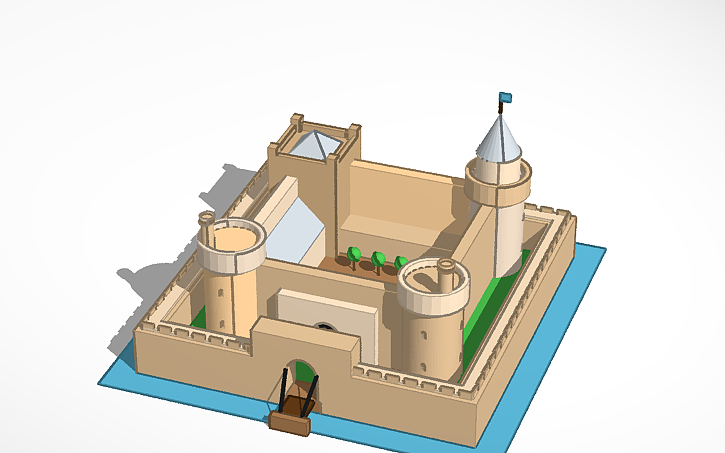 Medieval Castle Plan | Tinkercad