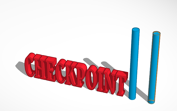 3D design Checkpoint! | Tinkercad
