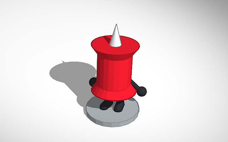 Three Bfdi Pin 3D design BFDI pin model - Tinkercad