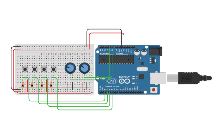 Circuit design Ejercicio 1 Guia - Tinkercad