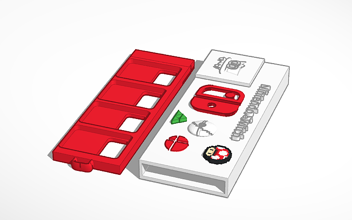 Nintendo Switch Game Cartridge Case Tinkercad