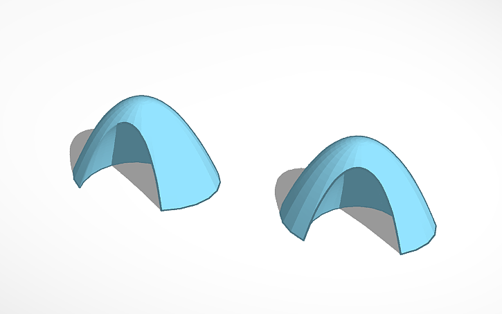 3D design ears - Tinkercad