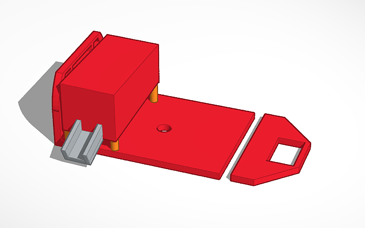 3D design model truck flatbed - Tinkercad