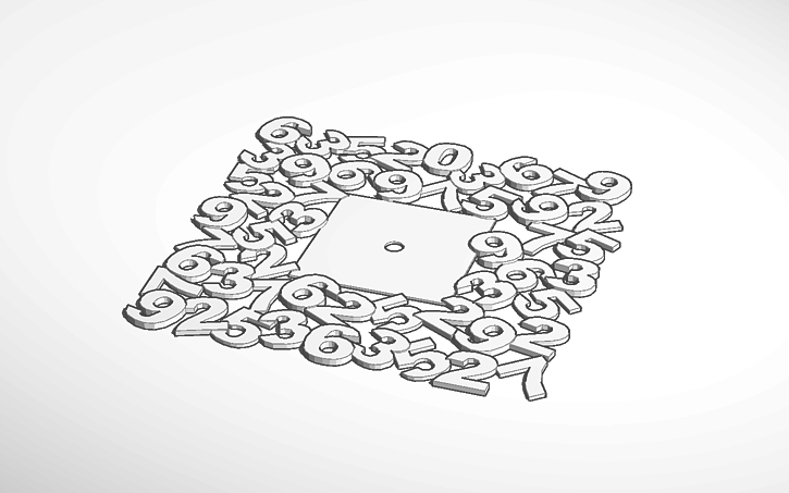 3D design Wall Clock - Tinkercad