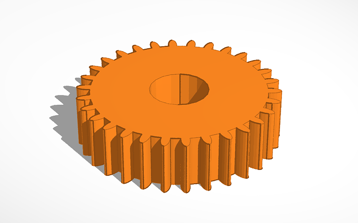 3D design gear-3 - Tinkercad