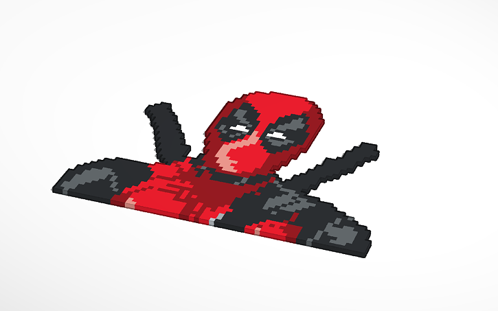 Deadpool Tinkercad - 3d design robloxtix memorial tinkercad