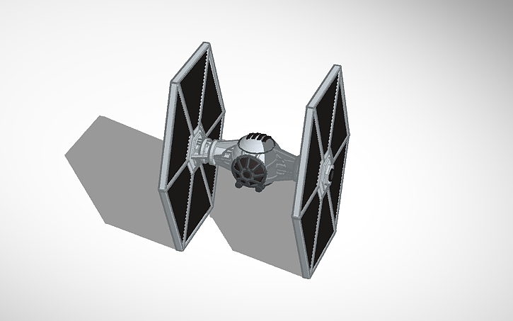 3d Design Tie Fighter Tinkercad