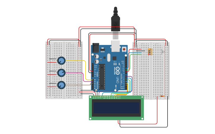 Circuit design RGB Color Code Generator (Hexa decimal) - Tinkercad