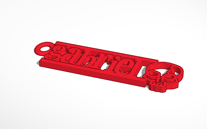 3D design KeyChain | Tinkercad