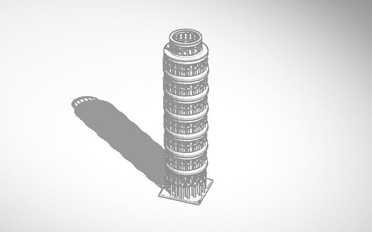 3D Design Leaning Tower Of Pisa Tinkercad 3d-design-leaning-tower-of-pisa-tinkercad