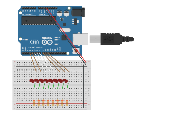 Circuit design Knight Rider KITT | Tinkercad