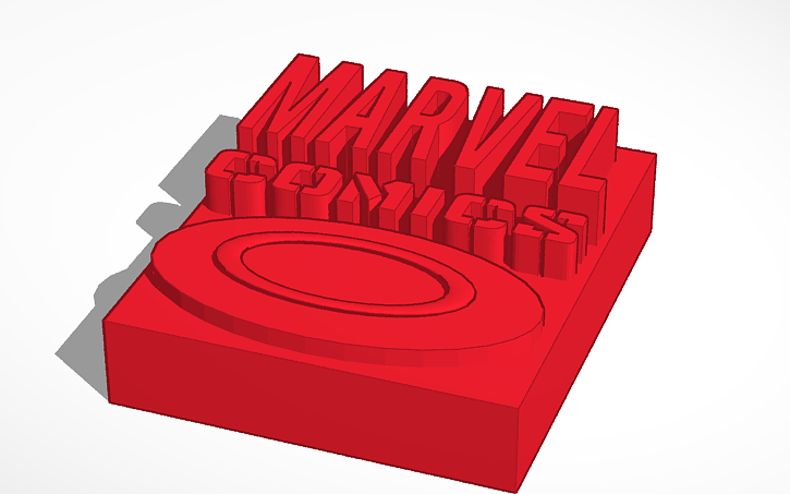 3D design Marvel Comics | Tinkercad