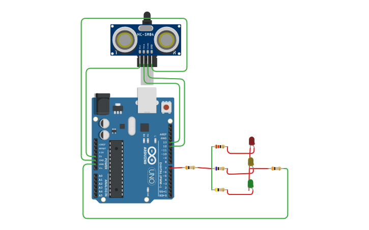 Circuit Design Uprak Rangkaian Komponen Elektronika Tinkercad