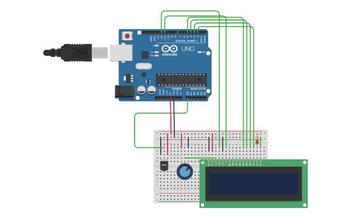 Circuit design TERMOMETRE_AMB_LCD | Tinkercad