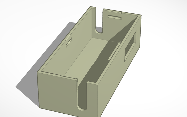 Bot Casing Modul 3D design bot case with switch - Tinkercad