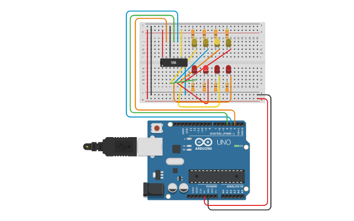 Parallel Shift Resistor Arduino Circuit design 14 Shift Resistor | Tinkercad