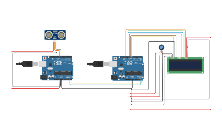 Circuit design I2C - Tinkercad