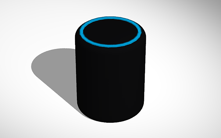 Alexa Retangular 3D design Amazon Alexa - Tinkercad