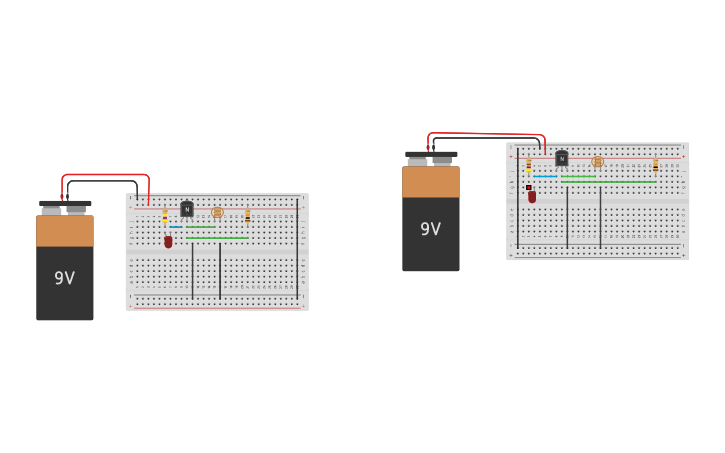 Circuit design LDR Control LED | Tinkercad