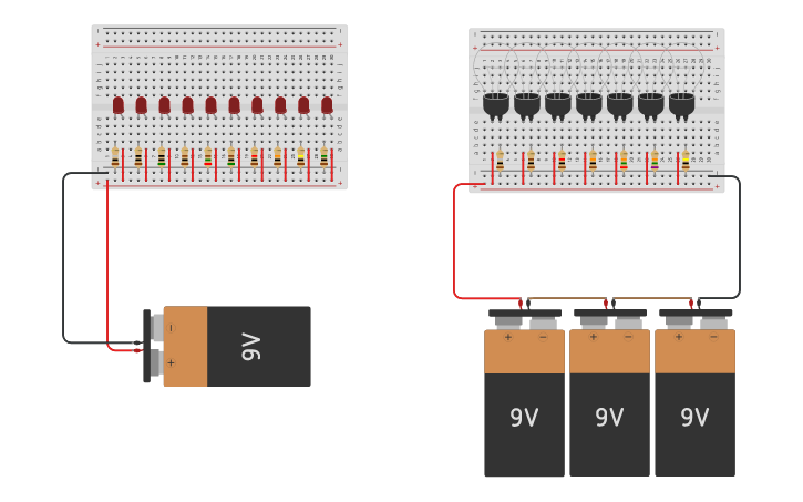 Circuit design Exploding Components (example) - Tinkercad