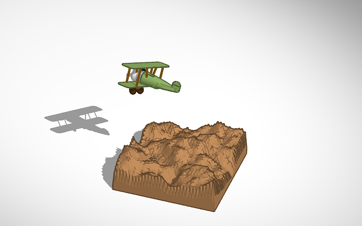 3D design Sopwith F.1 Camel Biplane - Tinkercad