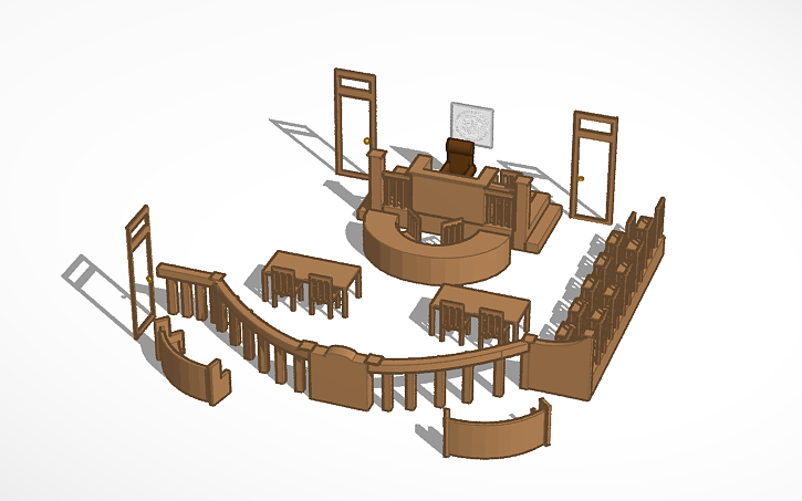 Courtroom Tinkercad Courtroom Tinkercad