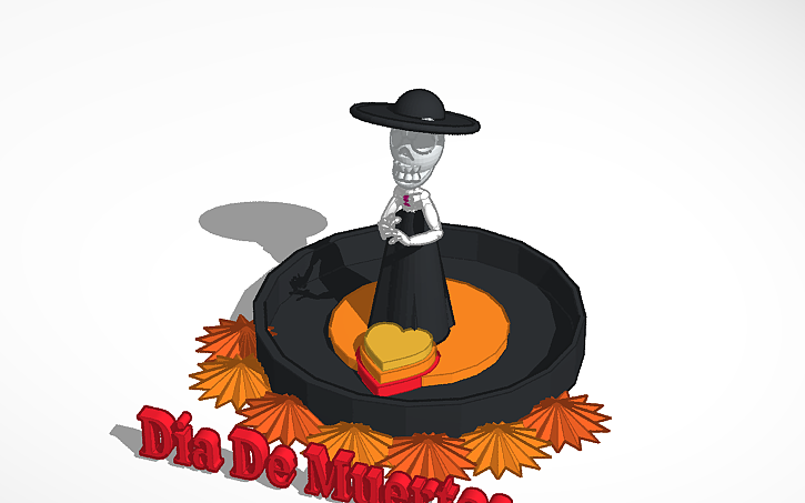 3D design TAOC - Dia de Muertos - Tinkercad