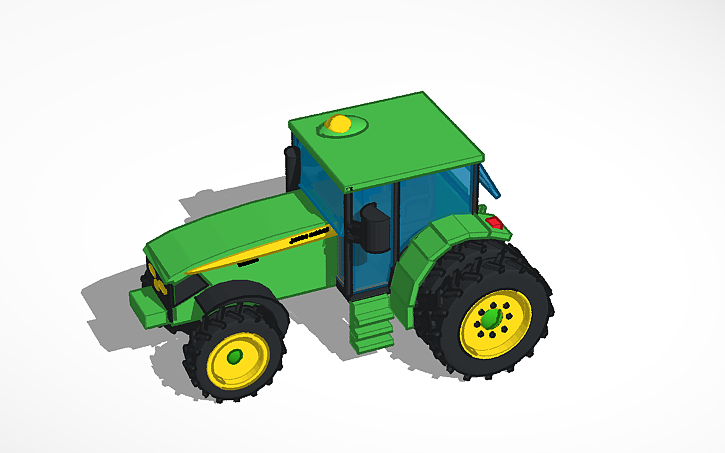 3D design John Deere Tractor - Tinkercad