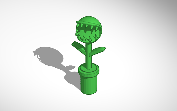 3D design Piranha Plant - Tinkercad