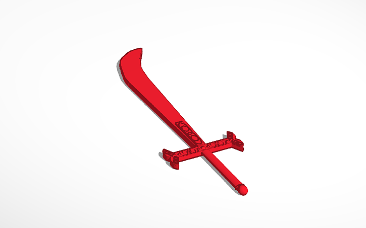 Mihawk Sword, 3D CAD Model Library