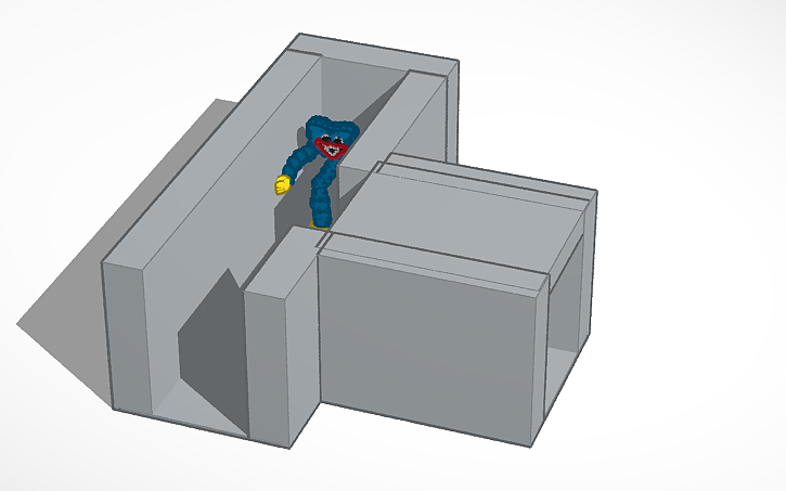 3D design huggy wuggy in the vents | Tinkercad