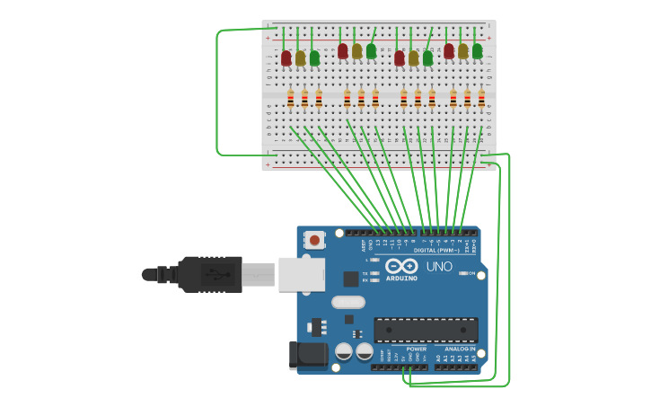 Circuit design tp6-ARDUINO - Tinkercad