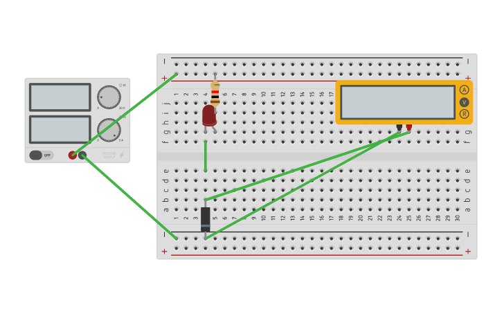 Circuit design Semiconductor Circuit - Tinkercad