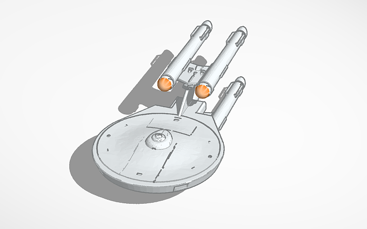 3D design Constellation class Starship TOS - Tinkercad