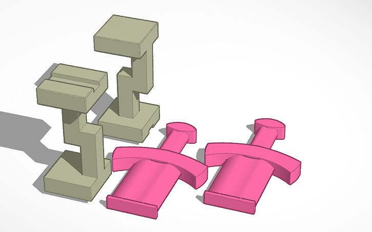 3D design Puzzle Excalibur Piece 3 Tinkercad