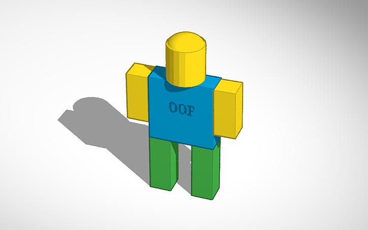 3D design Roblox Noob 2.0 (Noob form) Tinkercad