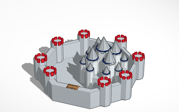 3D design космический замок | Tinkercad