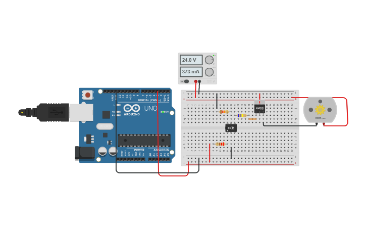 Circuit design Control PWm | Tinkercad