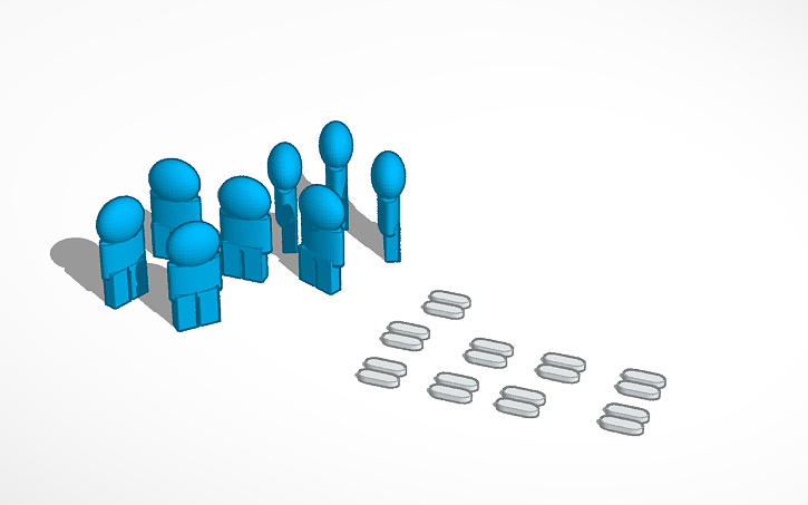 3D design People with rice | Tinkercad