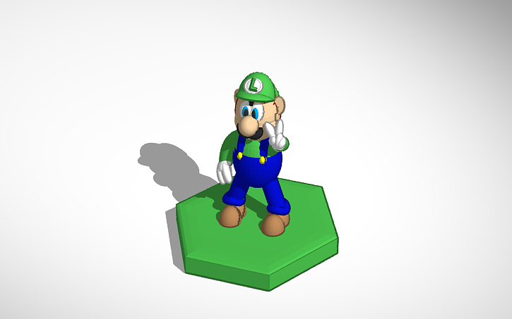 3D design Luigi Figure - Tinkercad