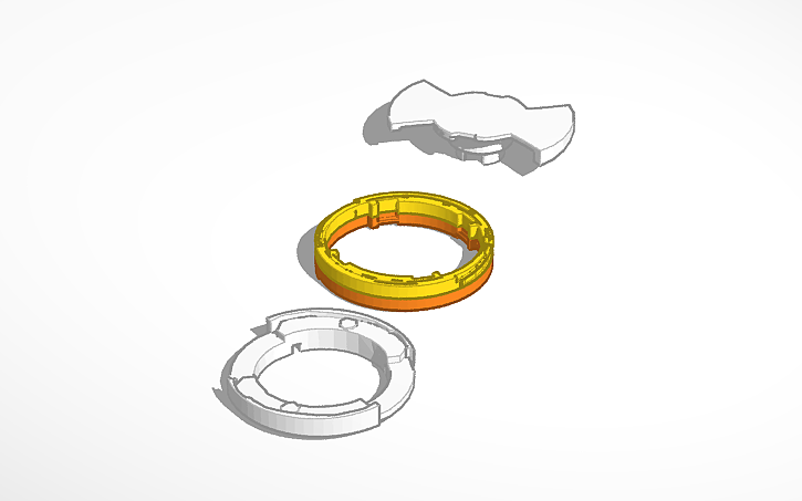 3D design Reverse Lock 3 Piece System template (Beyblade ...