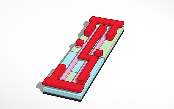 3D design NAND Gate - Tinkercad