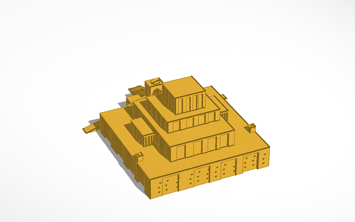 3D design Ziggurat - Tinkercad