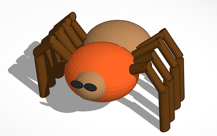 3d Design Spider Tinkercad 