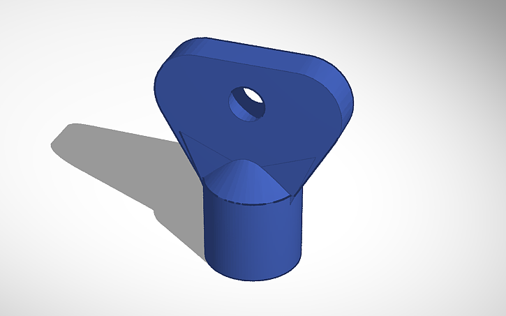 3D design Triangle key - Tinkercad